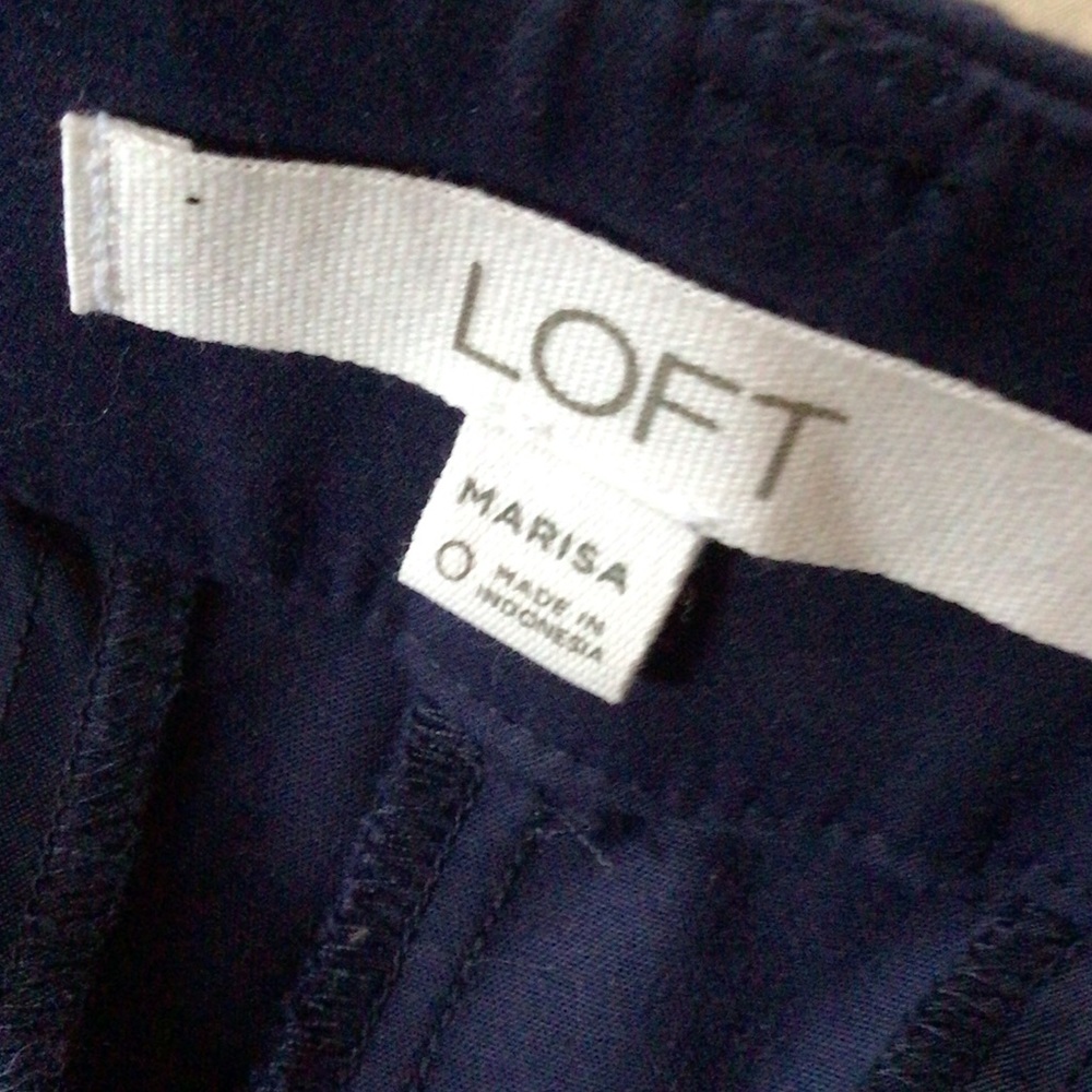 Loft Navy Riviera pant, 0 - Picture 4 of 5
